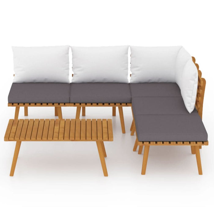 Set mobilier grădină cu perne, 6 piese, lemn masiv acacia - WALTI WALTI