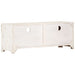Comodă TV, alb, 110x30x40 cm, lemn masiv de acacia - WALTI WALTI