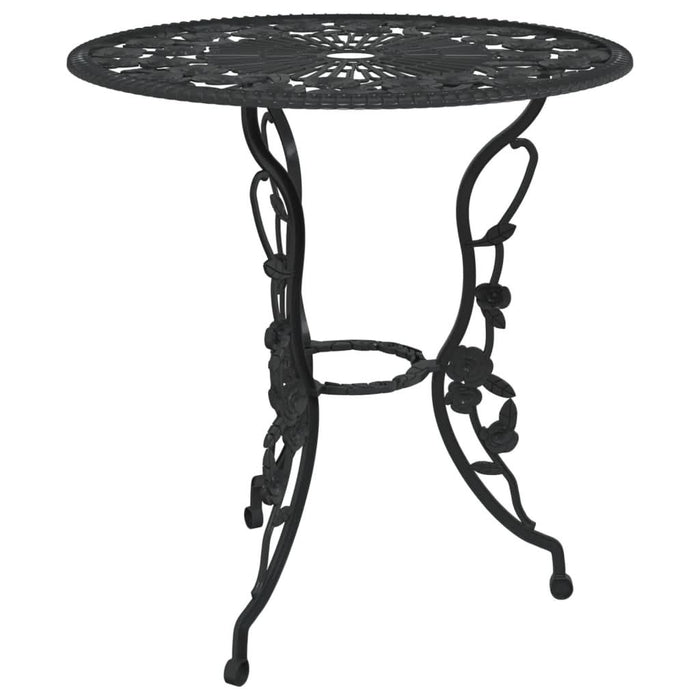 Set mobilier bistro, 3 piese, negru, aluminiu turnat - WALTI WALTI