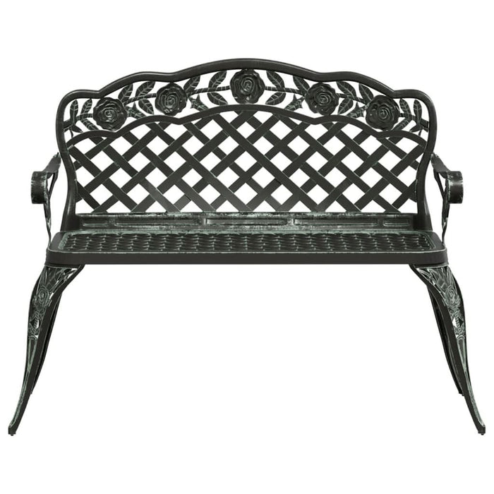 Bancă de grădină, verde, 108 cm, aluminiu turnat - WALTI WALTI