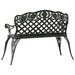 Bancă de grădină, verde, 108 cm, aluminiu turnat - WALTI WALTI