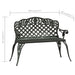 Bancă de grădină, verde, 108 cm, aluminiu turnat - WALTI WALTI