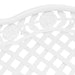Bancă de grădină, alb, 108 cm, aluminiu turnat - WALTI WALTI