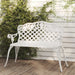 Bancă de grădină, alb, 108 cm, aluminiu turnat - WALTI WALTI