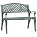Bancă de grădină, verde, 102 cm, aluminiu turnat - WALTI WALTI