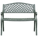 Bancă de grădină, verde, 102 cm, aluminiu turnat - WALTI WALTI