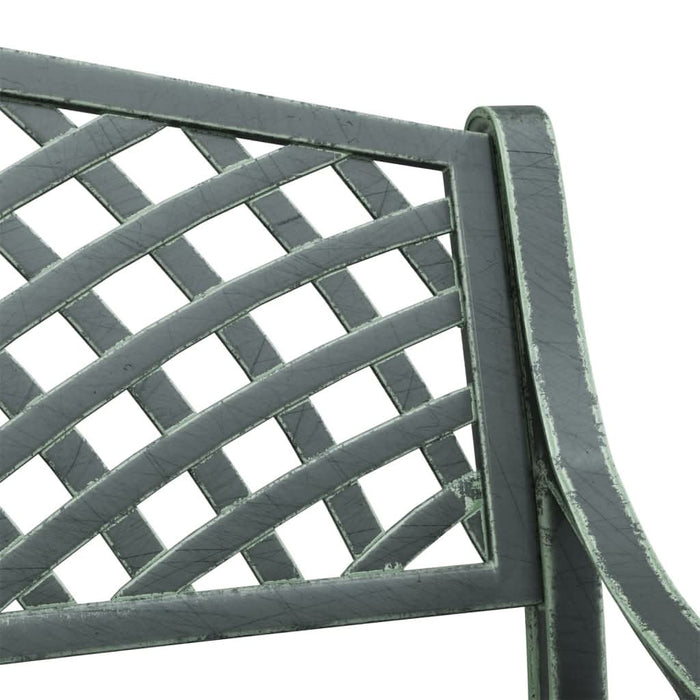 Bancă de grădină, verde, 102 cm, aluminiu turnat - WALTI WALTI