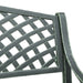 Bancă de grădină, verde, 102 cm, aluminiu turnat - WALTI WALTI