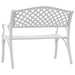 Bancă de grădină, alb, 102 cm, aluminiu turnat - WALTI WALTI