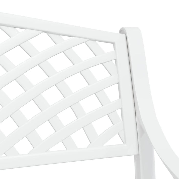 Bancă de grădină, alb, 102 cm, aluminiu turnat - WALTI WALTI