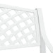 Bancă de grădină, alb, 102 cm, aluminiu turnat - WALTI WALTI
