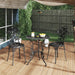 Scaune bistro, 2 buc., negru, aluminiu turnat - WALTI WALTI