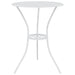 Set mobilier bistro, 3 piese, alb, aluminiu turnat - WALTI WALTI