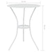 Set mobilier bistro, 3 piese, alb, aluminiu turnat - WALTI WALTI