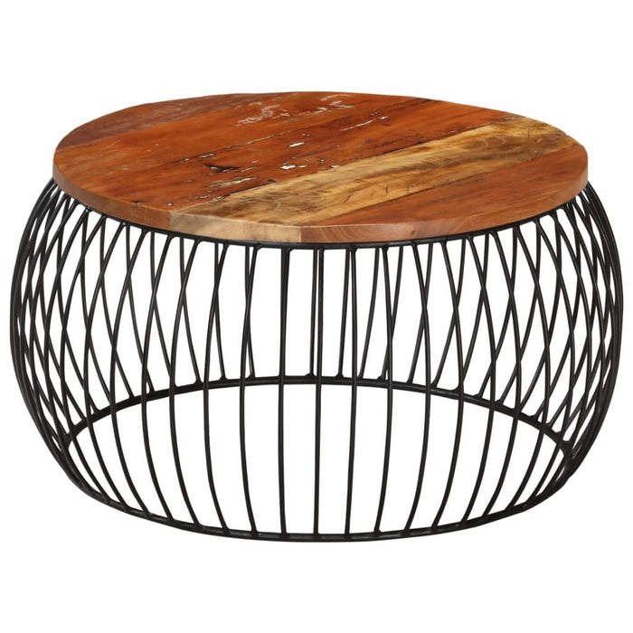 Măsuță de cafea, Ø68 cm, lemn masiv reciclat - WALTI WALTI