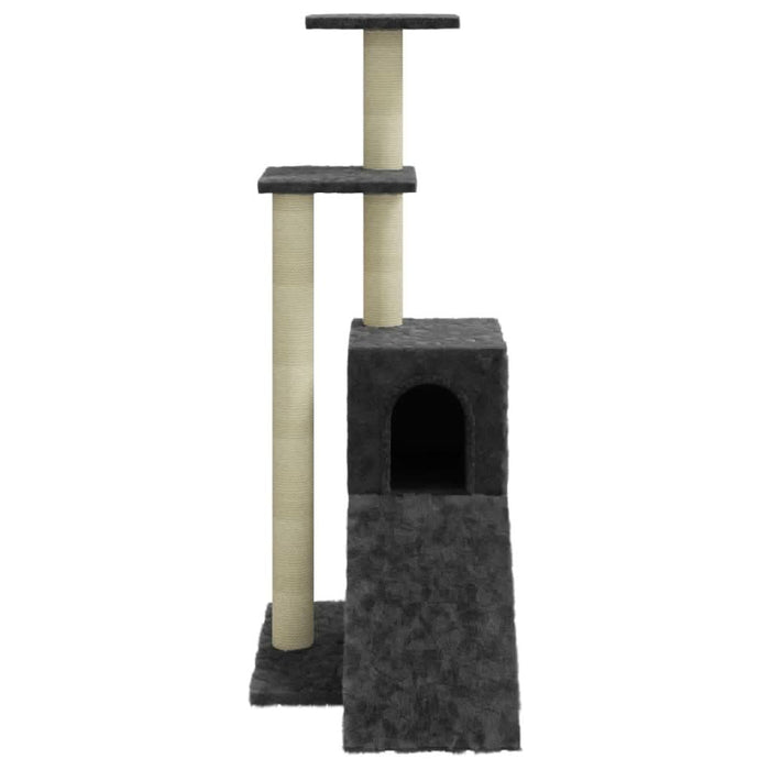 Ansamblu pisici cu stâlpi din funie de sisal, gri închis, 92 cm - WALTI WALTI