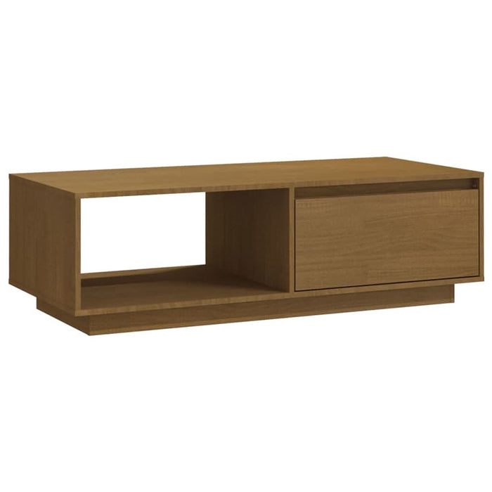 Măsuță de cafea, maro miere, 110x50x33,5 cm, lemn masiv pin - WALTI WALTI