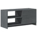 Comodă TV, gri, 80x31x39 cm, lemn masiv de pin - WALTI WALTI