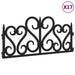Borduri de gazon, 17 buc., negru, 10 m, PP - WALTI WALTI
