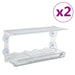 Hrănitoare păsări pentru fereastră 2 buc. 30x12x15 cm acril - WALTI WALTI