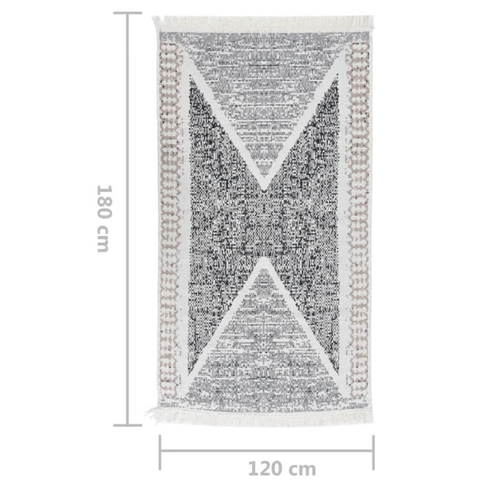 Covor, negru și gri, 120x180 cm, bumbac - WALTI WALTI