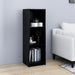 Bibliotecă/Separator cameră negru, 36x33x110 cm, lemn masiv pin - WALTI WALTI