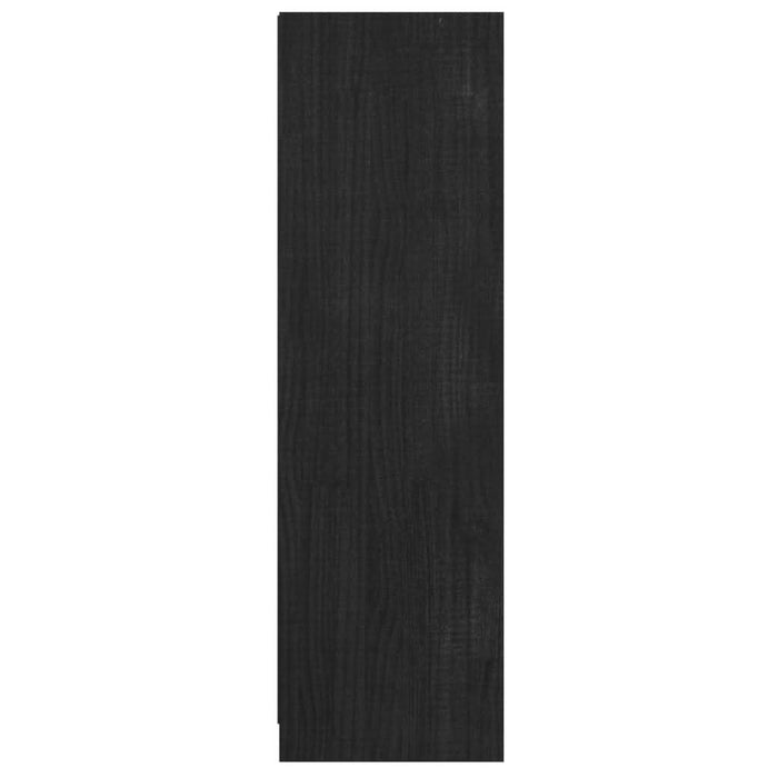 Bibliotecă/Separator cameră negru, 36x33x110 cm, lemn masiv pin - WALTI WALTI