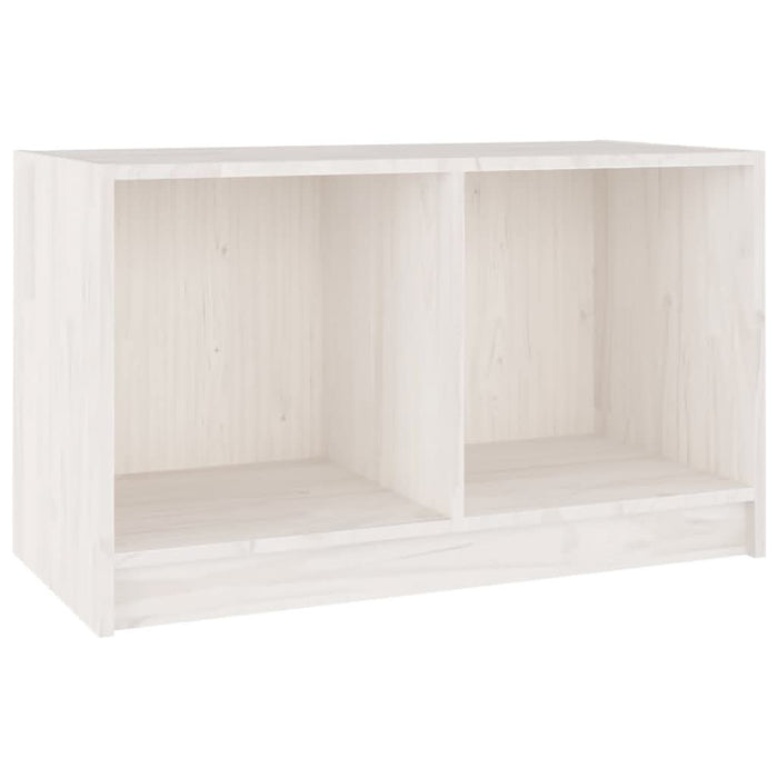 Comodă TV, alb, 70x33x42 cm, lemn masiv de pin - WALTI WALTI