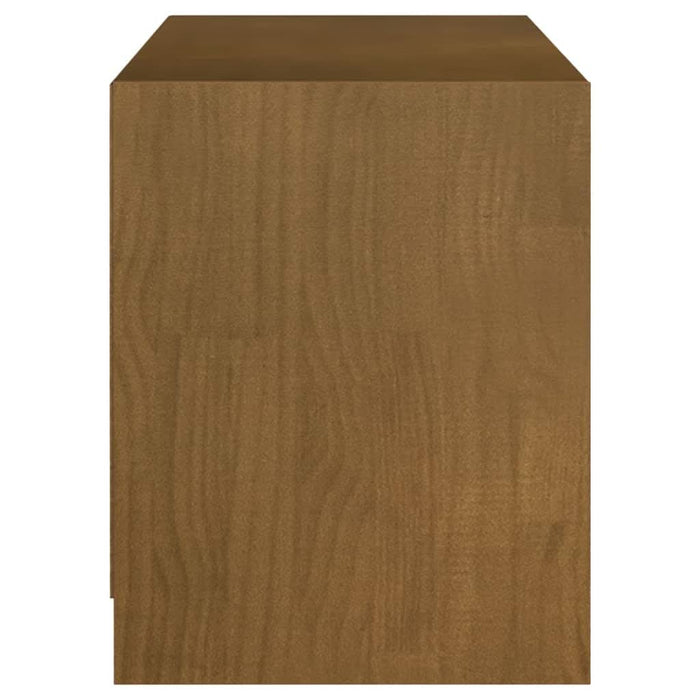 Comodă TV, maro miere, 104x33x41 cm, lemn masiv de pin - WALTI WALTI