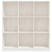 Bibliotecă/Separator cameră alb 104x33,5x110 cm lemn masiv pin - WALTI WALTI