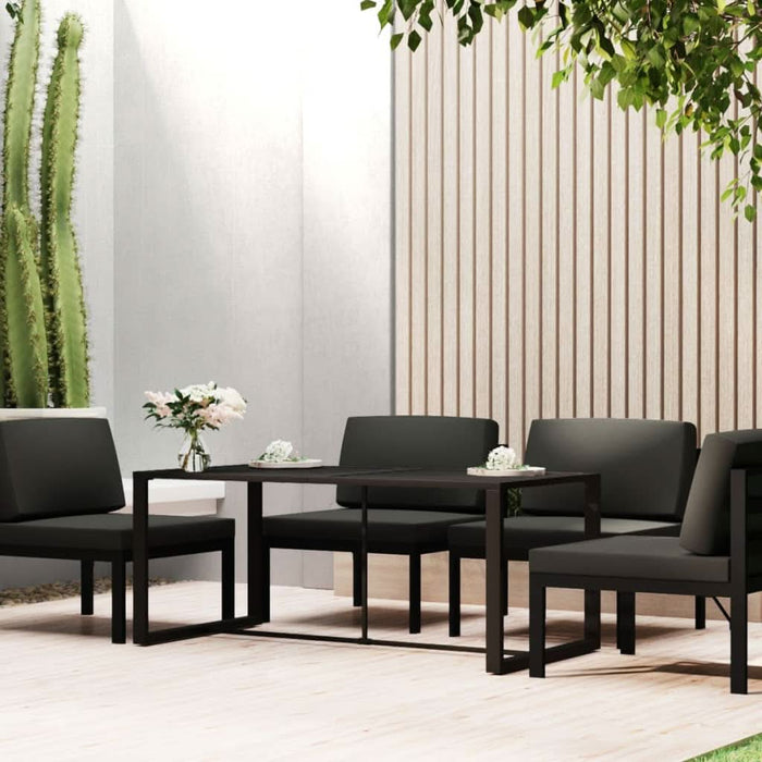 Masă de exterior, antracit, 120x60x66 cm, aluminiu - WALTI WALTI