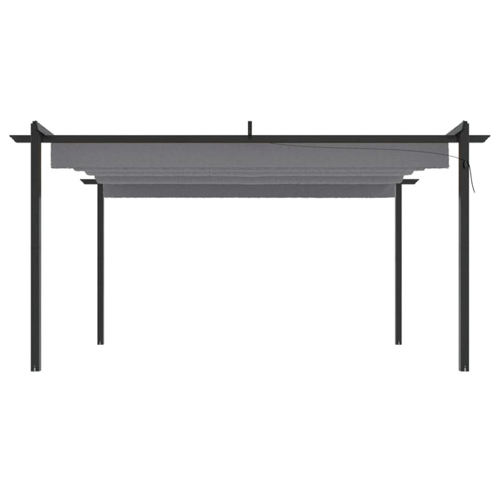 Pavilion de grădină, acoperiș retractabil, antracit, 4x3 m - WALTI WALTI