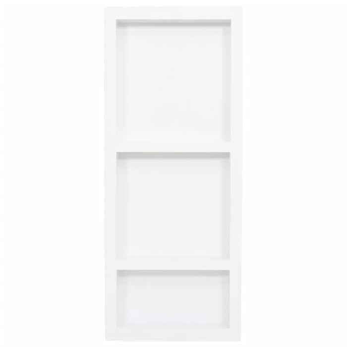 Nișă de duș, 3 compartimente, alb mat, 41x99x9 cm - WALTI WALTI