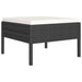 Set mobilier de grădină cu perne, 6 piese, negru, poliratan - WALTI WALTI