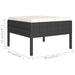 Set mobilier de grădină cu perne, 6 piese, negru, poliratan - WALTI WALTI