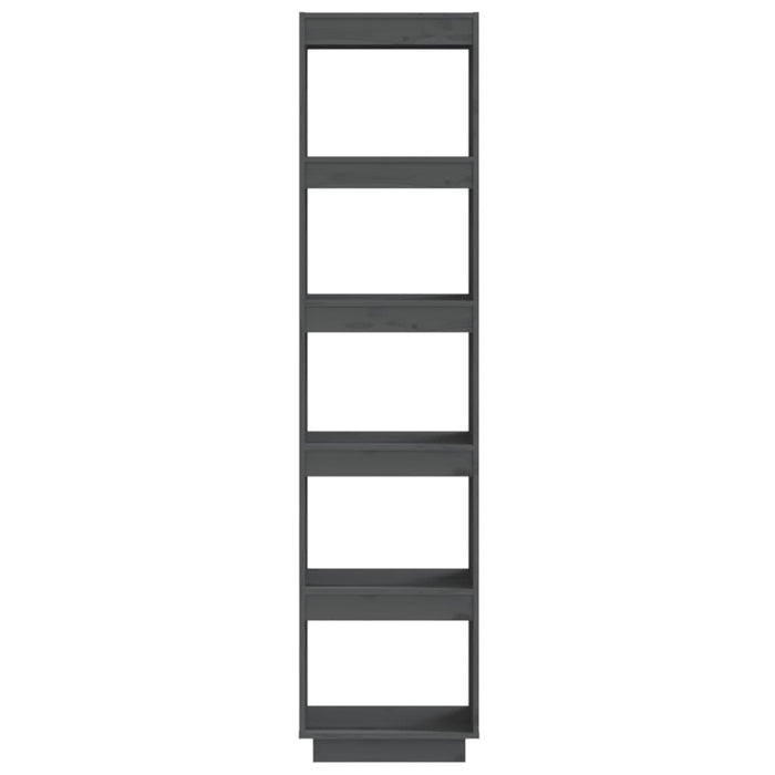 Bibliotecă/Separator cameră gri 40x35x167 cm lemn masiv de pin - WALTI WALTI
