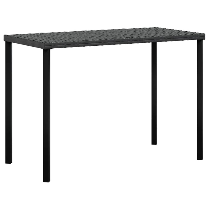 Set canapele grădină forma L cu perne 5 piese negru poliratan - WALTI WALTI