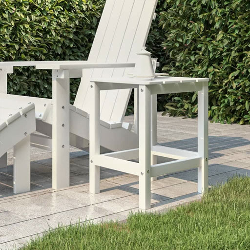Masă Adirondack de grădină, alb, 38x38x46 cm, HDPE - WALTI WALTI