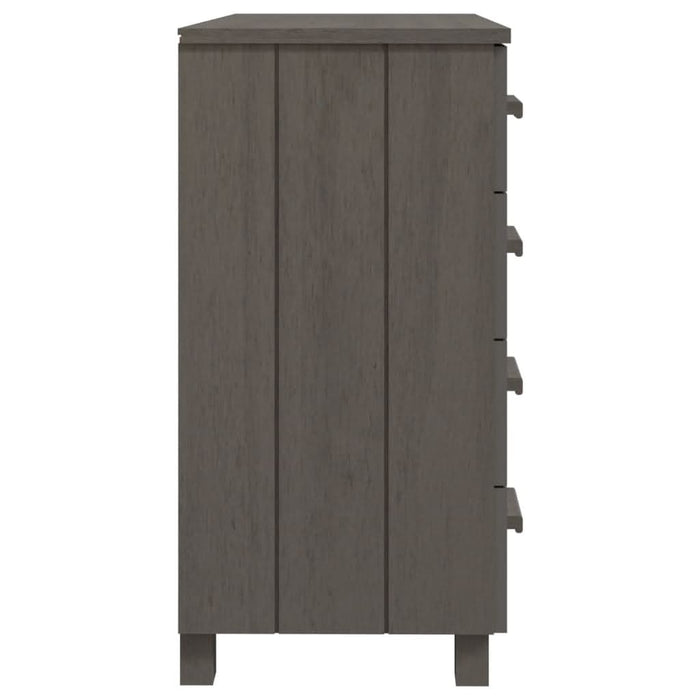 Servantă „HAMAR”, gri deschis, 79x40x80 cm, lemn masiv pin - WALTI WALTI