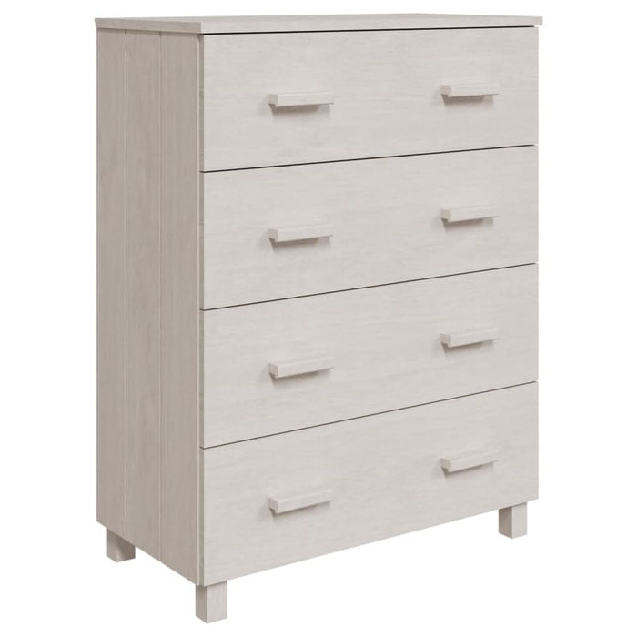 Servantă „HAMAR”, alb, 79x40x103,5 cm, lemn masiv de pin - WALTI WALTI