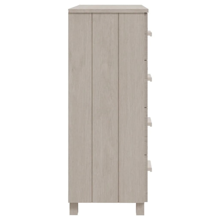 Servantă „HAMAR”, alb, 79x40x103,5 cm, lemn masiv de pin - WALTI WALTI