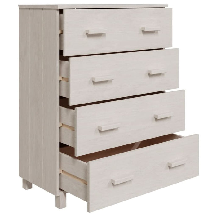 Servantă „HAMAR”, alb, 79x40x103,5 cm, lemn masiv de pin - WALTI WALTI