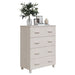 Servantă „HAMAR”, alb, 79x40x103,5 cm, lemn masiv de pin - WALTI WALTI