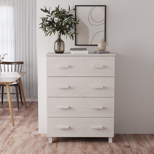 Servantă „HAMAR”, alb, 79x40x103,5 cm, lemn masiv de pin - WALTI WALTI