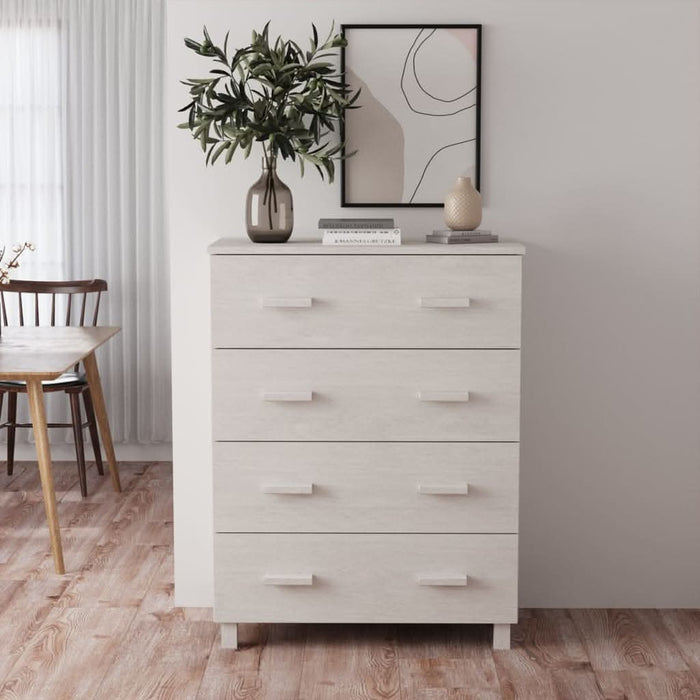 Servantă „HAMAR”, alb, 79x40x103,5 cm, lemn masiv de pin - WALTI WALTI
