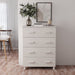 Servantă „HAMAR”, alb, 79x40x103,5 cm, lemn masiv de pin - WALTI WALTI