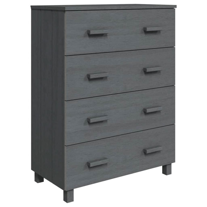 Servantă „HAMAR”, gri închis, 79x40x103,5 cm, lemn masiv pin - WALTI WALTI