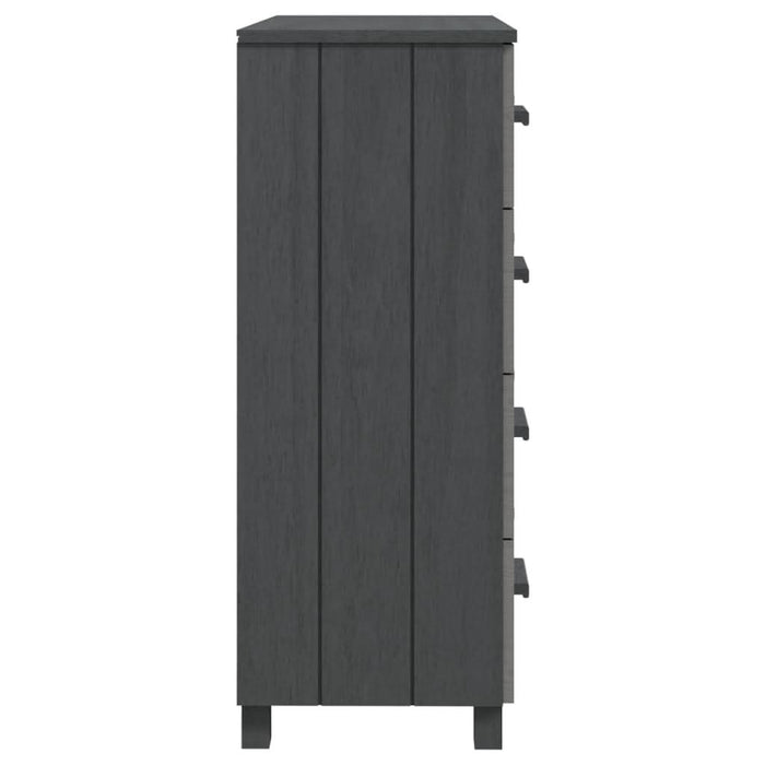 Servantă „HAMAR”, gri închis, 79x40x103,5 cm, lemn masiv pin - WALTI WALTI