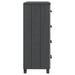 Servantă „HAMAR”, gri închis, 79x40x103,5 cm, lemn masiv pin - WALTI WALTI