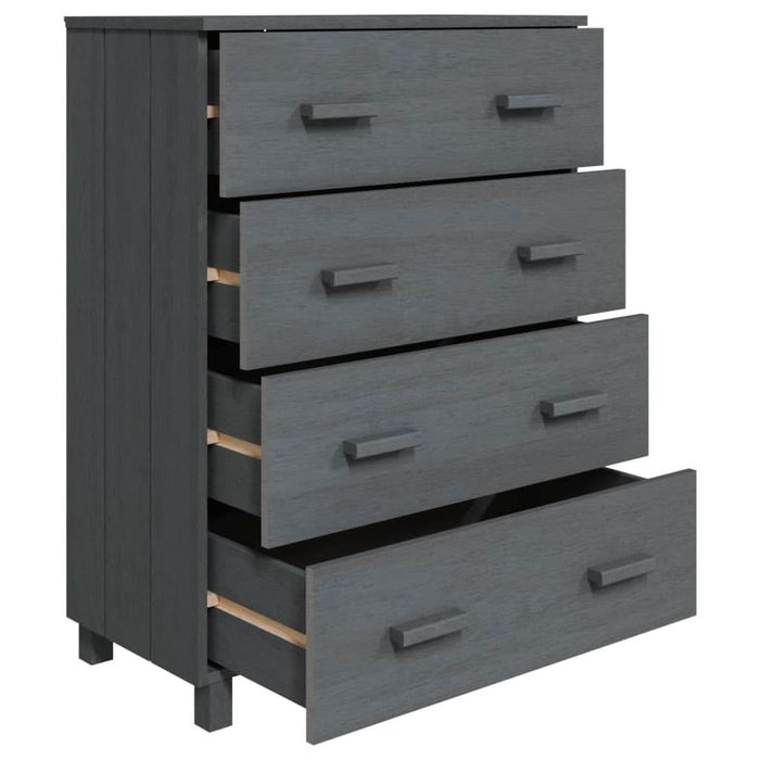 Servantă „HAMAR”, gri închis, 79x40x103,5 cm, lemn masiv pin - WALTI WALTI